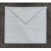 masonic white cotton member masonic apron with drawstring enclosure