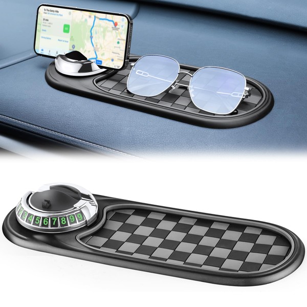 LivTee Multifunction Car Anti-Slip Mat, 360° Rotatable Multifunctional Car Dashboard