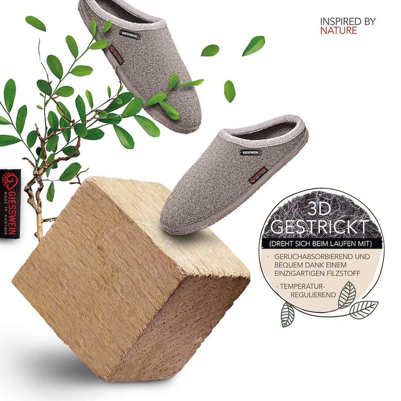 GIESSWEIN Dannheim Unisex Slippers, Natural 268, 37 eu