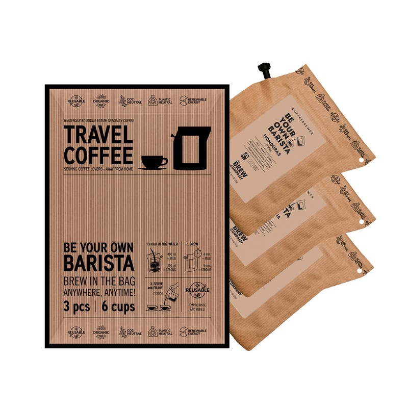 Travel Coffee for The Coffee Lover, Brew 6 Cups of