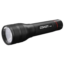 Coast G450 1630 Lumen Twist Focus with Pure Beam and Bulls-Eye Spot Beam Technology, Black