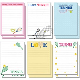 Ctosree 12 Pcs Tennis Gifts for Men Women Funny Sticky Notes Memo Pads for Daily Use Tennis Party Favors Decorations Supplies