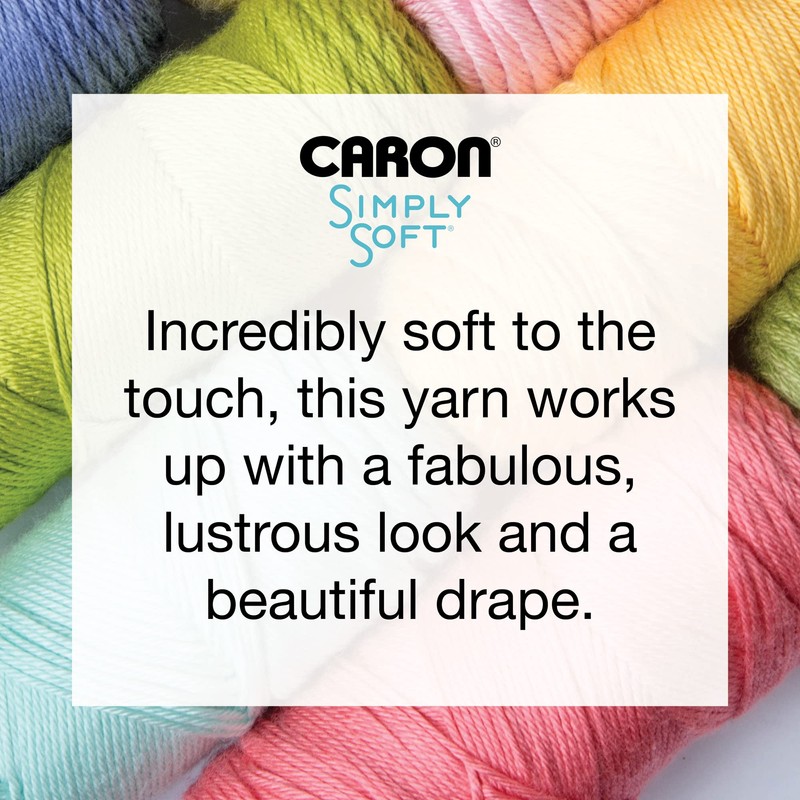 Caron Simply Soft Sunshine Yarn - 3 Pack of 170g/6oz