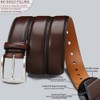DOOPAI Mens Dress Belt - Genuine Leather Dress Belts For