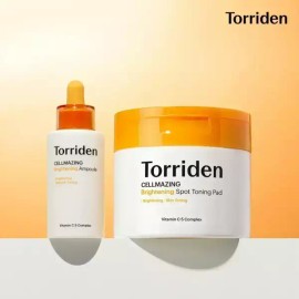 Toriden [SET] 토리든 셀메이징 비타C 브라이트닝 앰플 30ml + 토닝 패드 70매 (+비타앰플 10ml) [SET] Toriden Cell Raising Vita C Brightening Ampoule 30ml + Toning Pad 70 Sheets (+ Vita Ampoule 10ml)