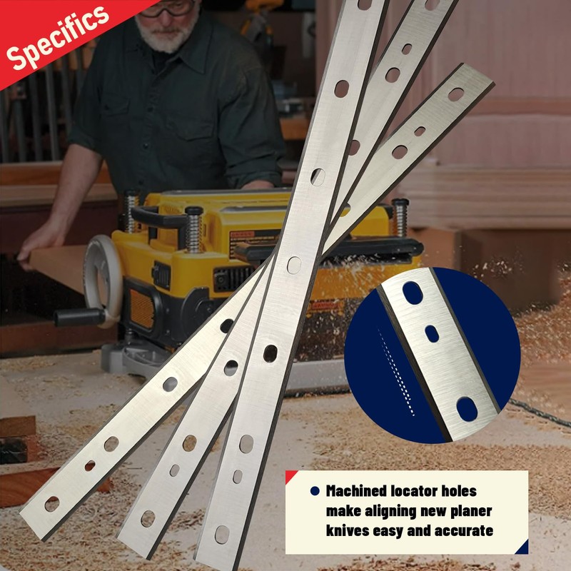 13-Inch Planer Blades for DeWalt DW735 DW735X Planer DW7352 Replacement