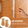 Boao 12 Pieces Wood Blind Pull Cord Knobs 12.6" x