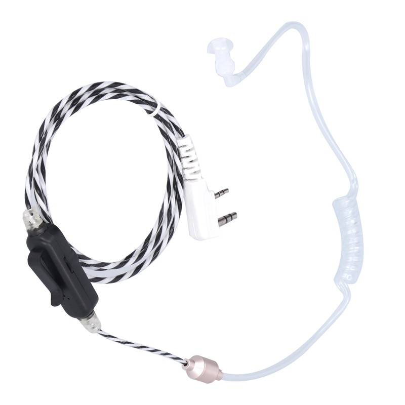 Walkie Talkie Earphone Adjustable Volume Acoustic Tube KHead for BaoFeng