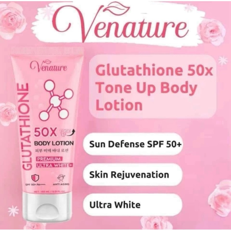 Venature Glutathione 50x Body Lotion 150ml