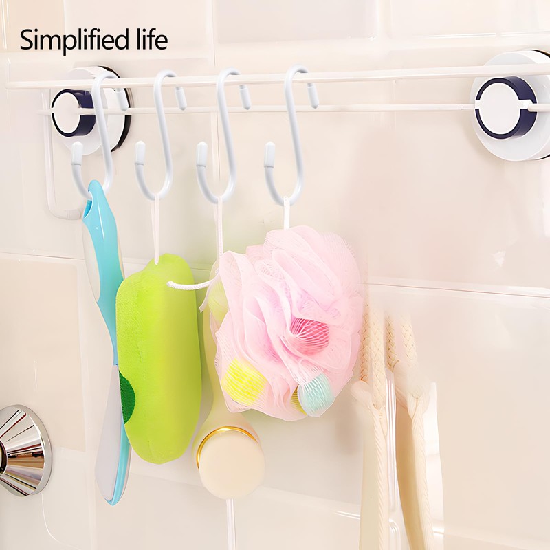 Tingheng Vinyl Coated S Hooks for Hanging 4 Inch White