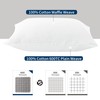 Waffle Weave Pillowcases Standard Size 2 Pack, 100% Egyptian Cotton