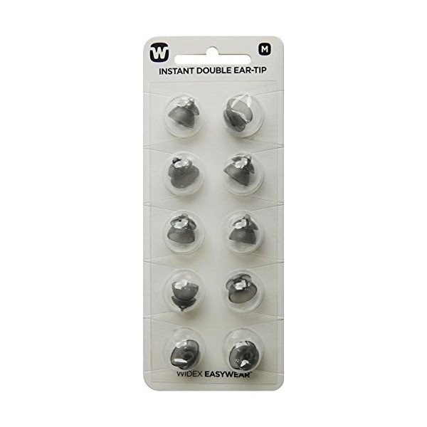 Widex Instant Double Ear-Tips (Medium) - Pack 10
