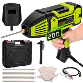 Qyvorae Handheld Welder, 110V Portable Electric Welding Machine with Digital Display and IGBT Inverter, for 3/32"-1/8" Welding Rod, 6 Variable Current Adjustments Welding Tool
