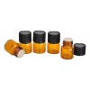 Meliars Frasco Gotero Vial 1 Ml Cristal Ambar Paquete 300