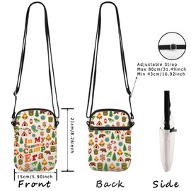 WCGXKO Summer Scout Gift In My Summer Camp Era Crossbody Bag Summer Camp Trip Gift Camping Gift (Summer Camp Cr CA)