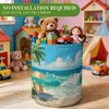 Beach Scenes Laundry Hamper, Oxford Cloth Boys Room Basket, 15.75x19.7in