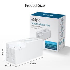 eMylo Smart Zibee Energy Meter, Mini Power Consumption Meter, 99% High Accuracy, 1 Phase Real-time Power Consumption Meter, Overload Protection for Home/Apartment, Smart Life Tuya App Control