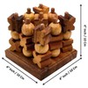 Tic-Tac-Toe 3D Strategy Wooden Game