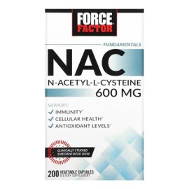 Nac N-acetil Cisteína 600mg (200 Cápsulas) 200 Servicios Sabor Sin Sabor