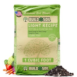 BuildASoil Light Garden Soil for Indoor & Outdoor Plants (1 Cubic Foot)