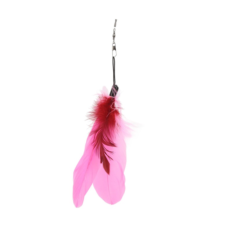 9pcs Cat Feather Wand Toy 3 Sections Retractable Cat Interactive
