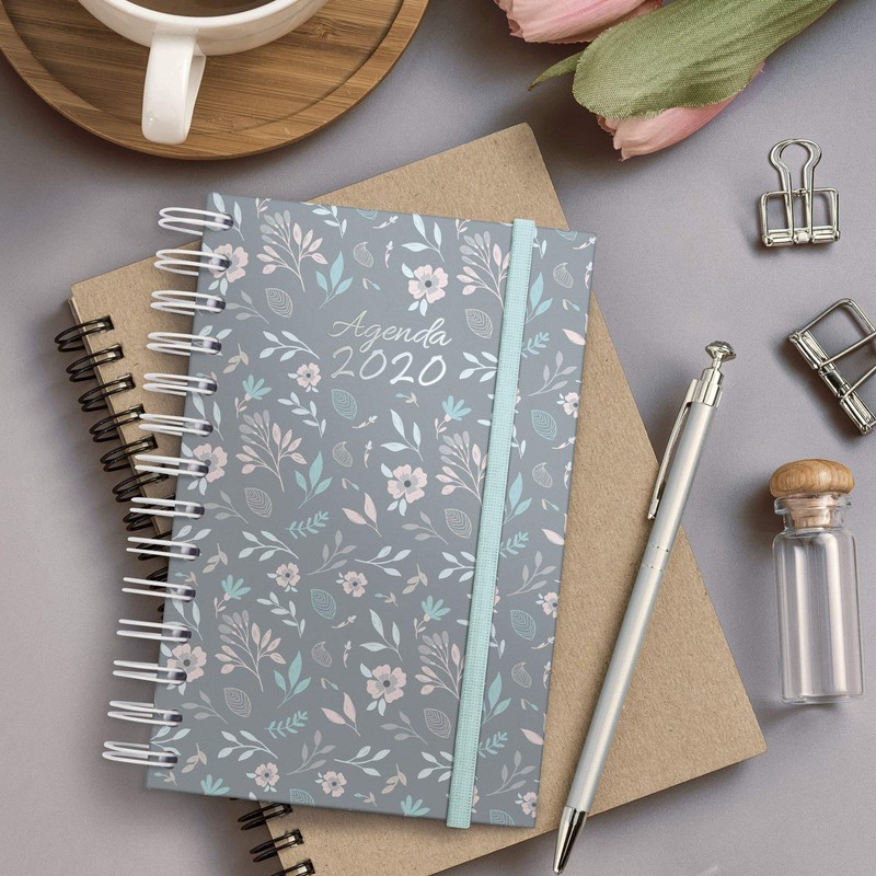 Finocam – Agenda 2020 1 Day Page Spiral You Floral