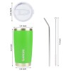 BJPKPK 20 oz Insulated Tumblers With Lid And Straw Stainless