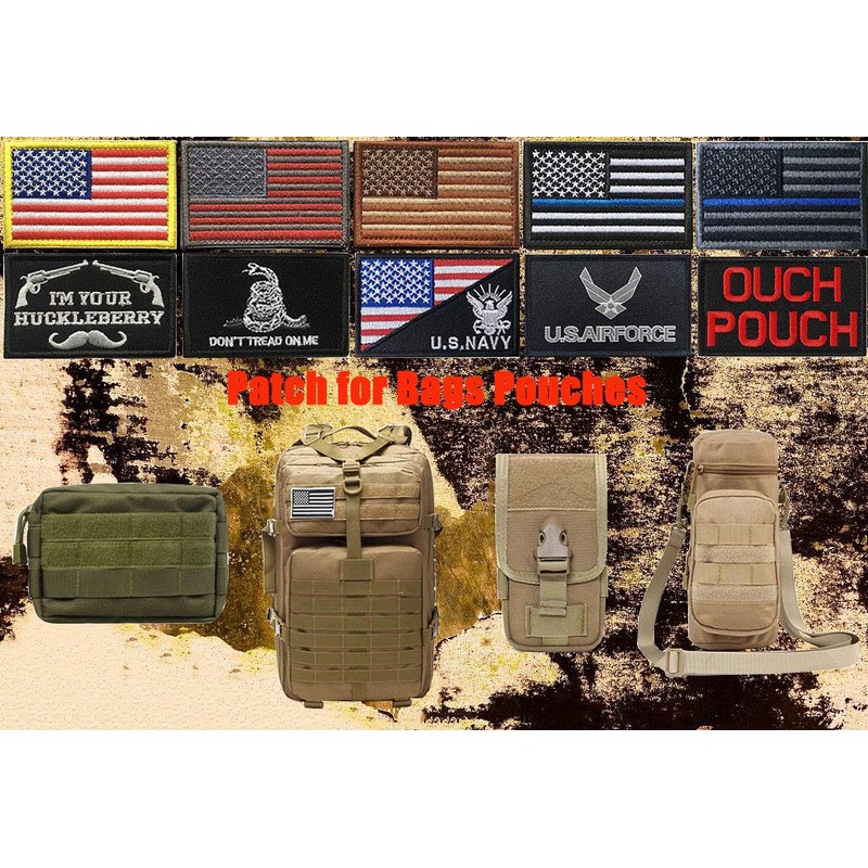 2 Pcs Indonesia Indonesian Flag Patches, Tactical Embroidery Applique Emblem