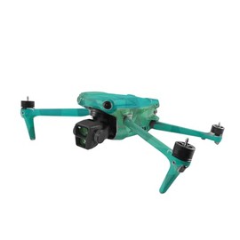 MightySkins Skin Compatible with DJI Air 3 - Blue Green Polygon | Protective, Durable, and Unique Vinyl Decal wrap Cover | Easy to Apply