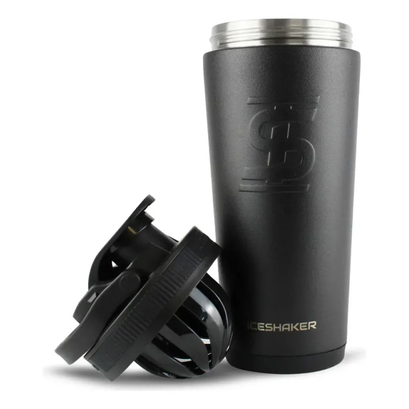 Termo Iceshaker - Shaker Para Proteína Negro 768ml