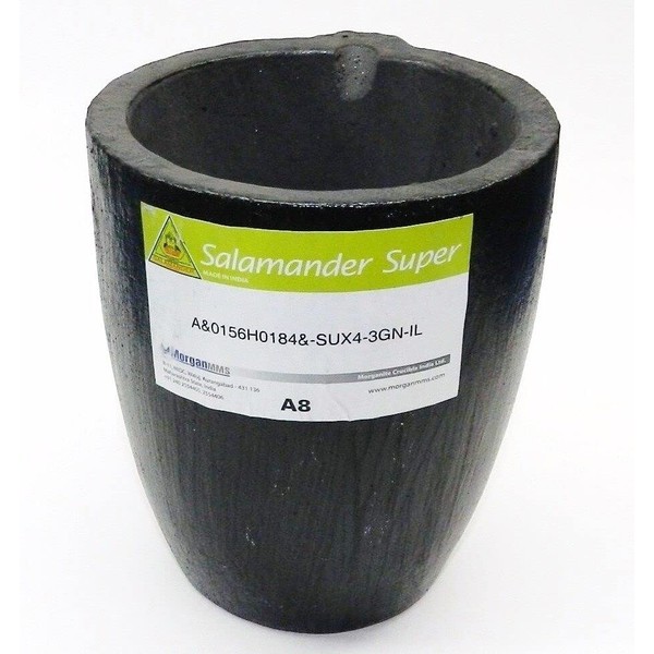 Salamander Crucible A-8 Clay Graphite Melting Crucible Furnace Melt Silver