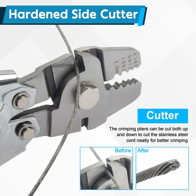 Fishing Crimping Tool Fishing Wire Line Crimping Rigging Kit Fishing