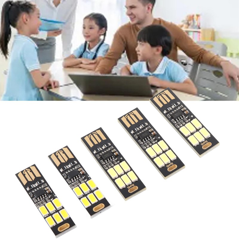 5PCS USB Night Light Stepless Dimming Touch Sensor Switch Mini