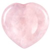 mookaitedecor Pack of 2 Rose Quartz Healing Crystals Heart Love