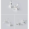 Unbranded 925 sterling silver classic Tulip leaf Love ear studs