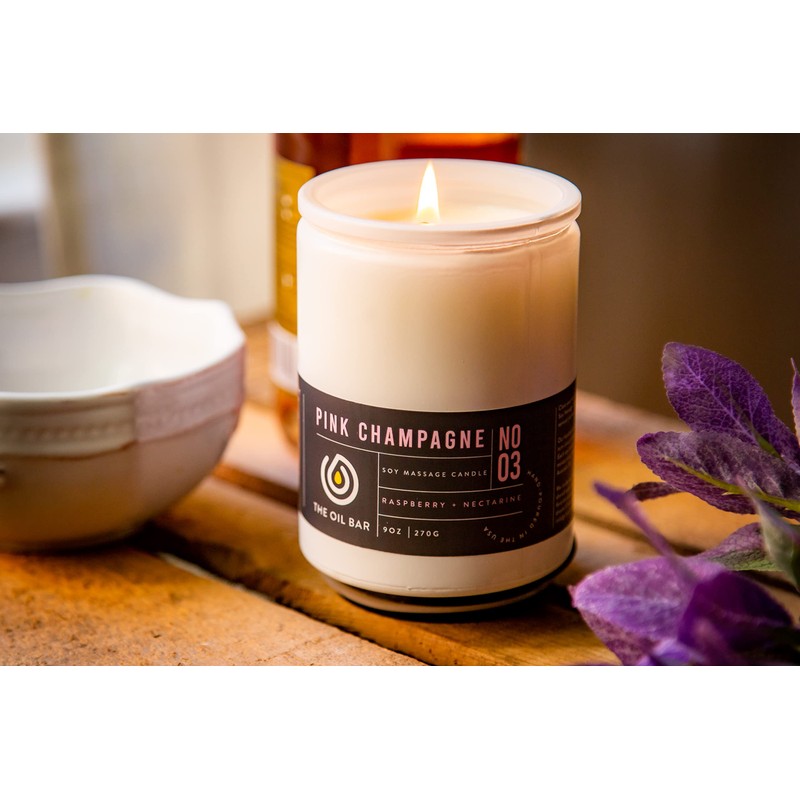 Scented Massage Candle: No. 3 Pink Champagne