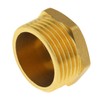 SJZBIN 2pcs NPT Male Adapter Brass Pipe Plug 3/4" External
