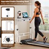 Height Adjustable Standing Desk with 2 Drawers, Small Sit Stand