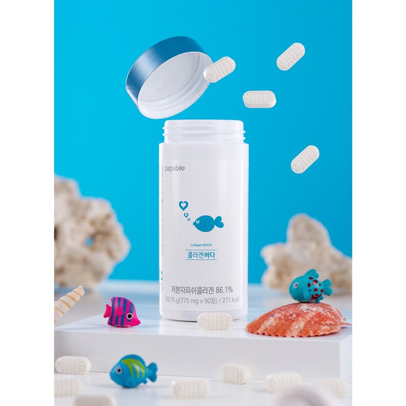 Papabio 파파비오 저분자 피쉬콜라겐 펩타이드 콜라겐바다 고함량 콜라겐 1일 2,000mg
