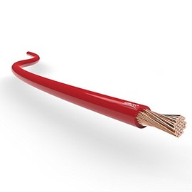 Auprotec Litze FLRy car electric wire, 0.75 mm², 1 mm², 1.5 mm², Length 5 m or 10 m, red