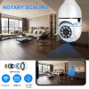 4-pack 360° Light Bulb Camera 1080P IP WiFi IR Night
