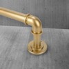 OLV Gold Industrial Curtain Rods for Windows 48 to 84