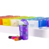 GMS 31 Day Rainbow Pill Organizer Pill Dispenser with Pop