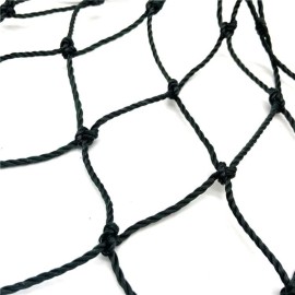 Heavy Duty Netting for Bird Poultry Aviary Game Pens 25' X 50' Net Black Mesh
