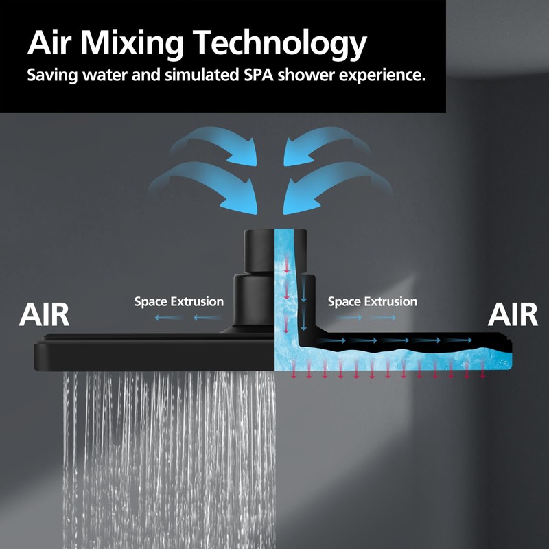 ACA International 8'' Bathroom Overhead Shower Head Rain Shower Head