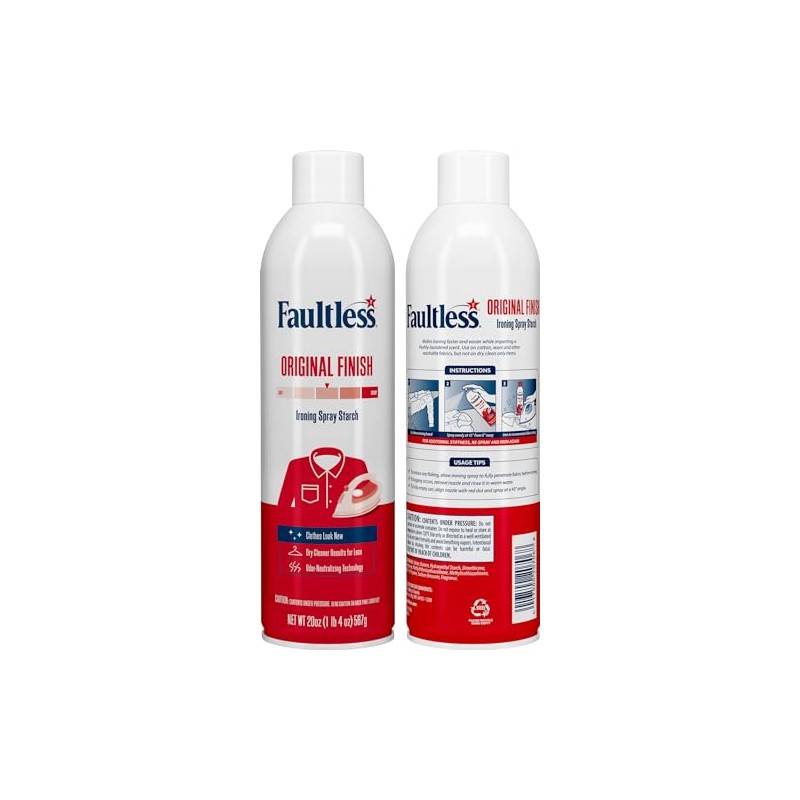 Laundry Starch Spray, Faultless Original Hold Ironing Enhancer Spray Starch