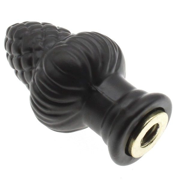 FDXGYH Brass Lamp Finial Solid Lamp Finial Cap Knob black