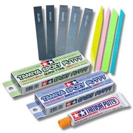 Epoxy Sculpting Putty (Quick Hardening Type) 87051・(High Density Type) 87052＆ Basic Type Putty 87053 & Putty Sticks Set & Sanding Sticks Set #120・#240・#600・#800・#1000