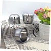 Mikinona Stainless Steel Double Wall Wine Cups Heat Retaining Ideal