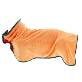 CAPASTEC Dog Bathrobe, Soft Pet Towel, Quick Dry Dog Towel, S, Orange